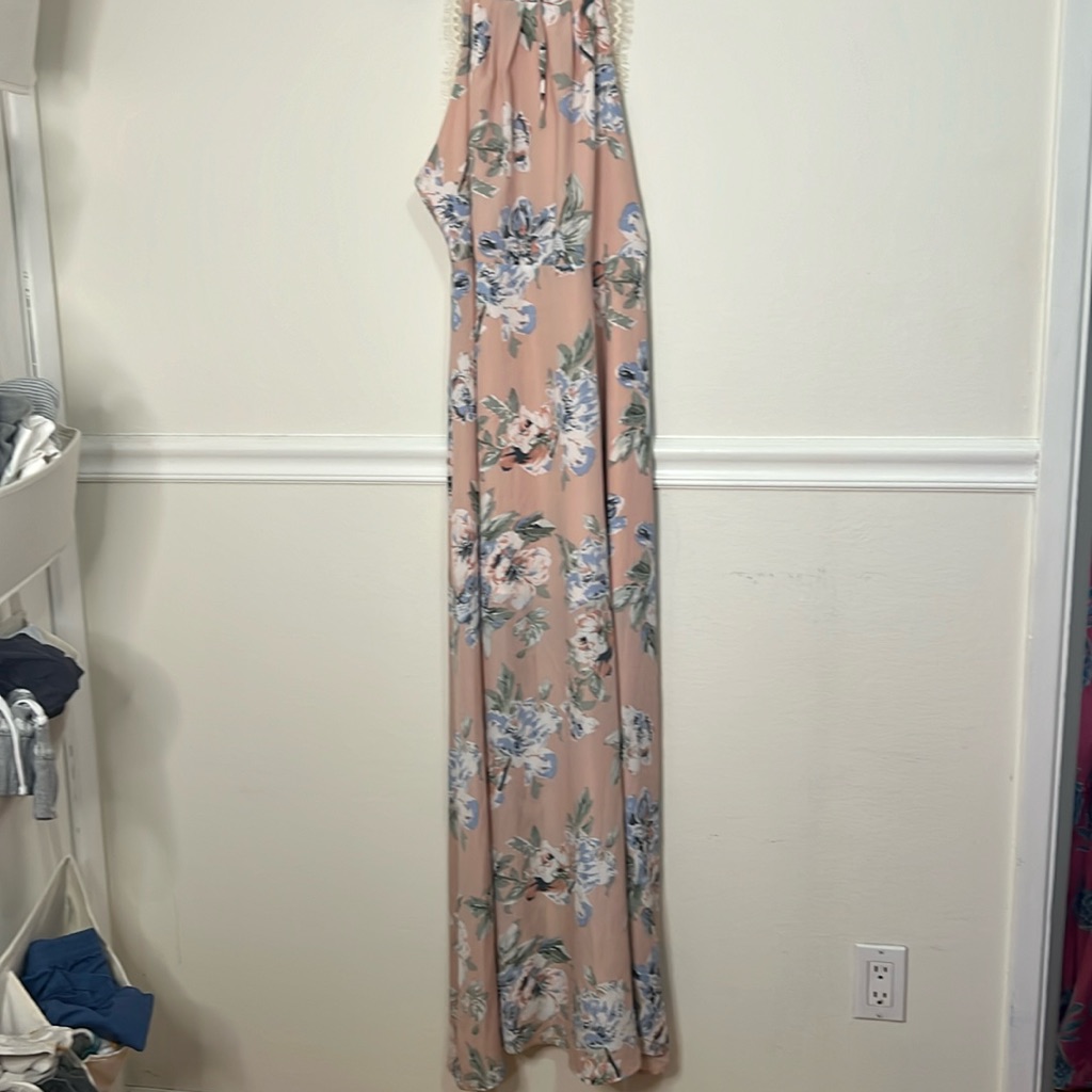 Aqua Light Pink Dress Size M